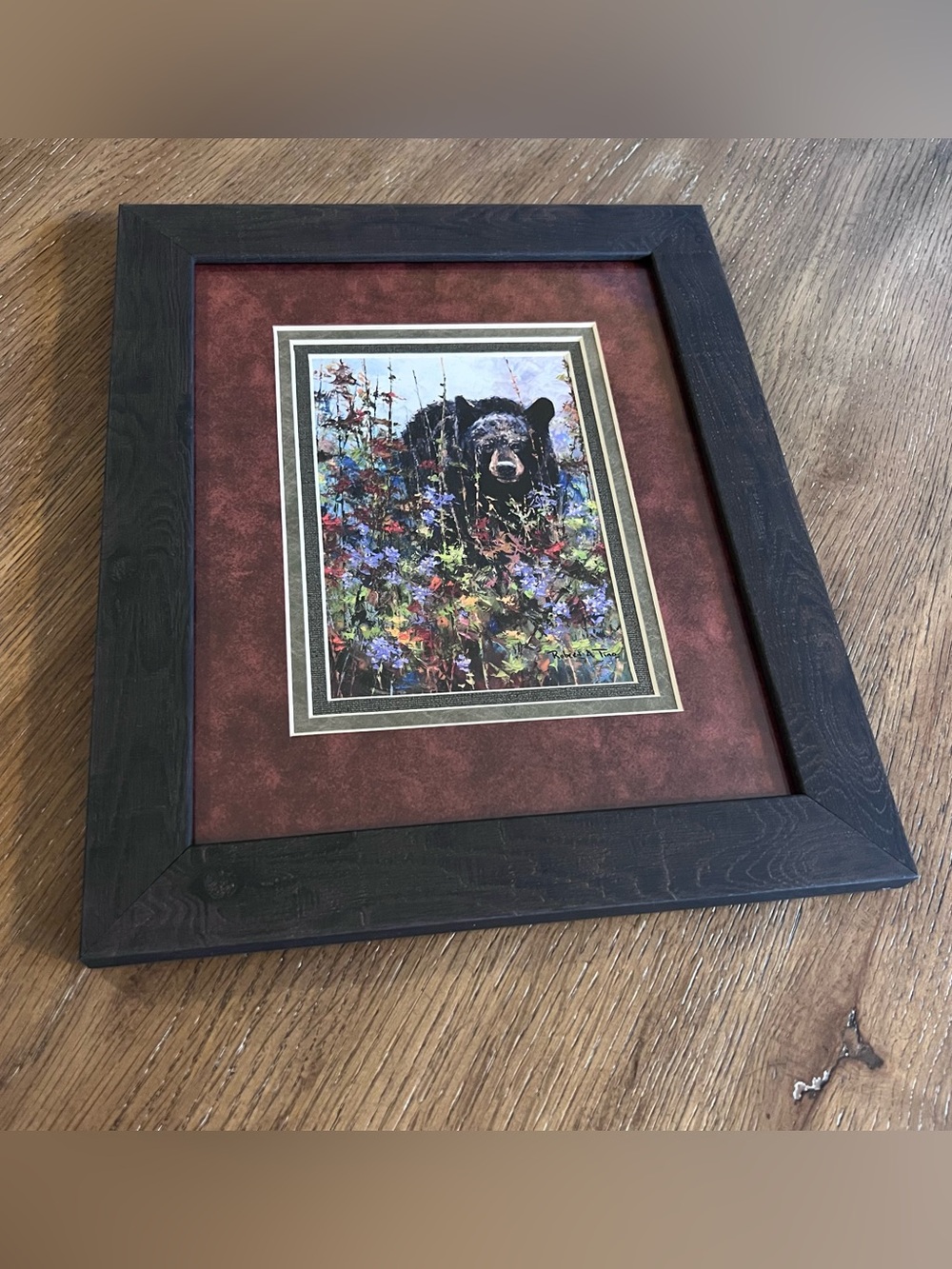 Framed Print 'Bear Footin'' by Robert A. Tino 10”x12” - Picture 3 of 6
